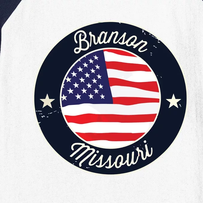 Branson Missouri Mo Vacation Souvenir Graphic Baseball Sleeve Shirt