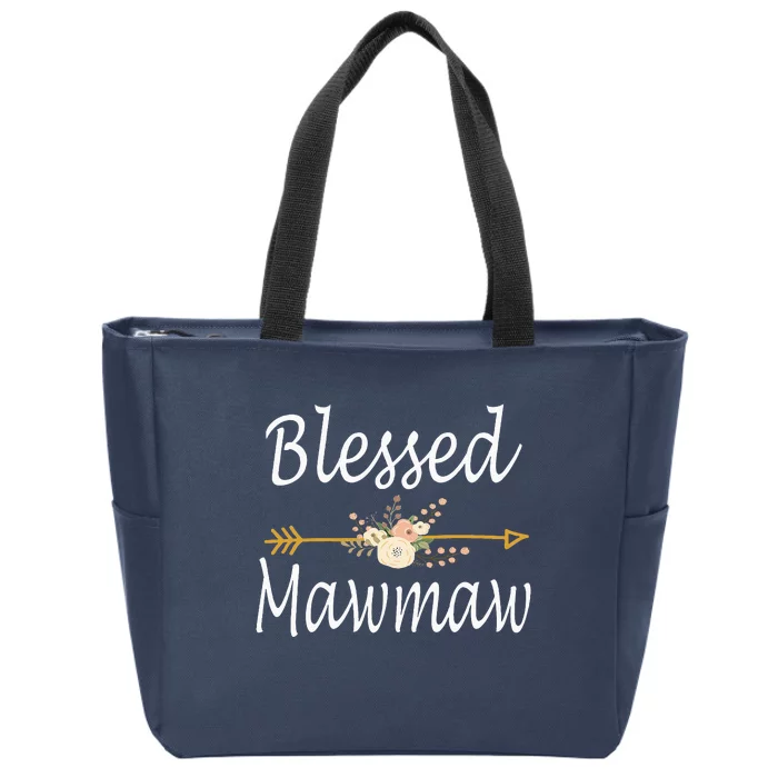 Blessed Mawmaw Mothers Day Gifts Zip Tote Bag