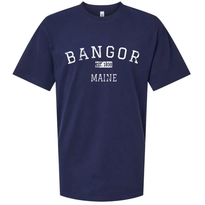 Bangor Maine Me Vintage Sueded Cloud Jersey T-Shirt