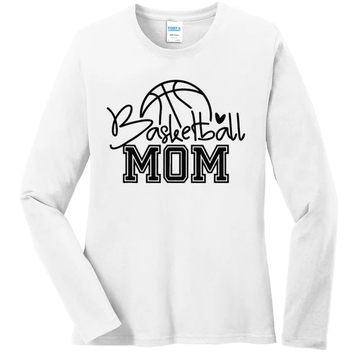 Basketball Mom Mothers Day Gifts For Ladies Long Sleeve Shirt