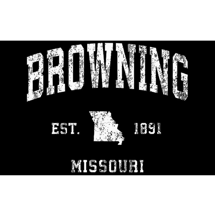 Browning Missouri MO Vintage Athletic Sports Bumper Sticker