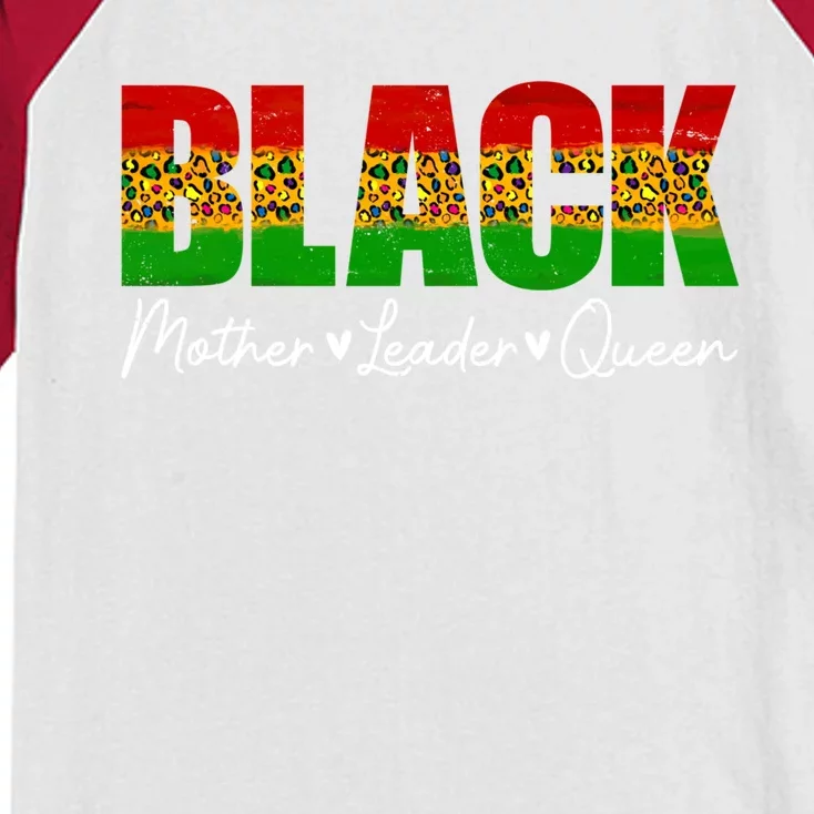 Black Mothers Matters Leader Queen Mommy Mother's Day Gift Kids Colorblock Raglan Jersey