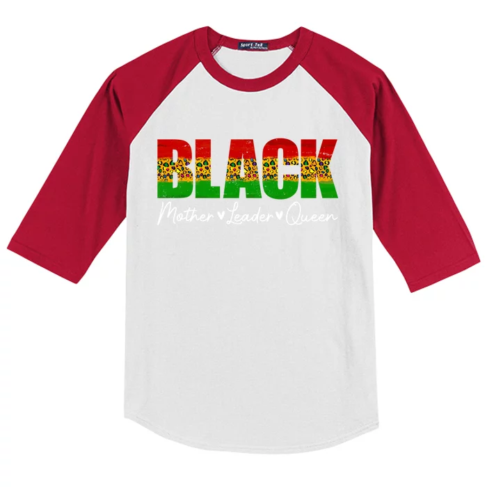 Black Mothers Matters Leader Queen Mommy Mother's Day Gift Kids Colorblock Raglan Jersey