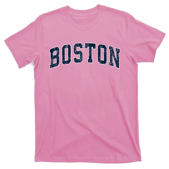 Boston Massachusetts Ma Vintage Athletic Sports Design T-Shirt