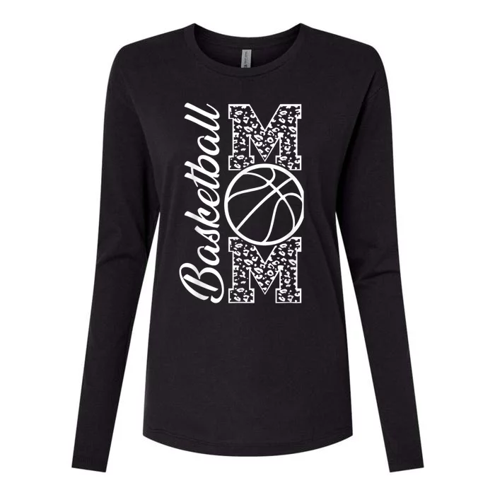 Basketball Mom, Mom Game Day Outfit Mothers Day Gifts Womens Cotton Relaxed Long Sleeve T-Shirt