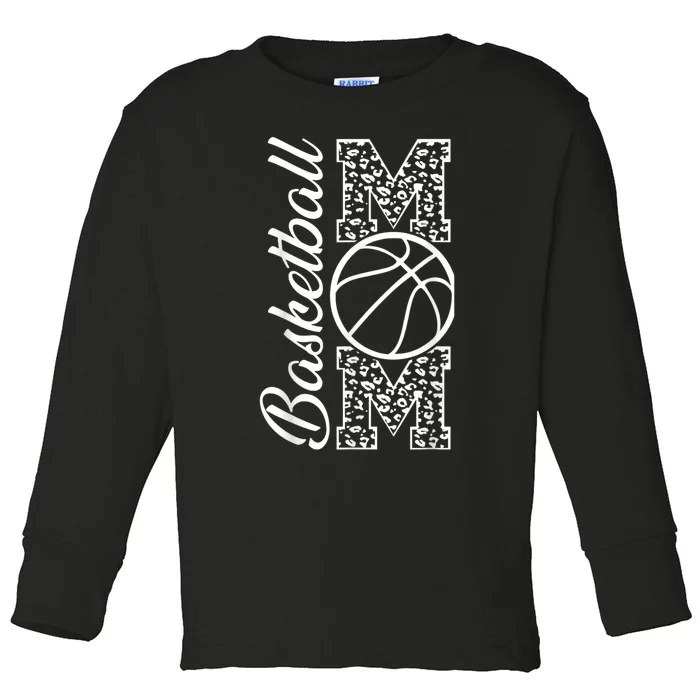 Basketball Mom, Mom Game Day Outfit Mothers Day Gifts Toddler Long Sleeve Shirt