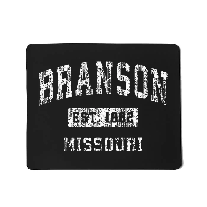 Branson Missouri Mo Vintage Established Sports Design Mousepad