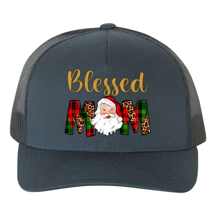 Blessed Mom Mama Santa Claus Funny Matching Family Christmas Gift Yupoong Adult 5-Panel Trucker Hat