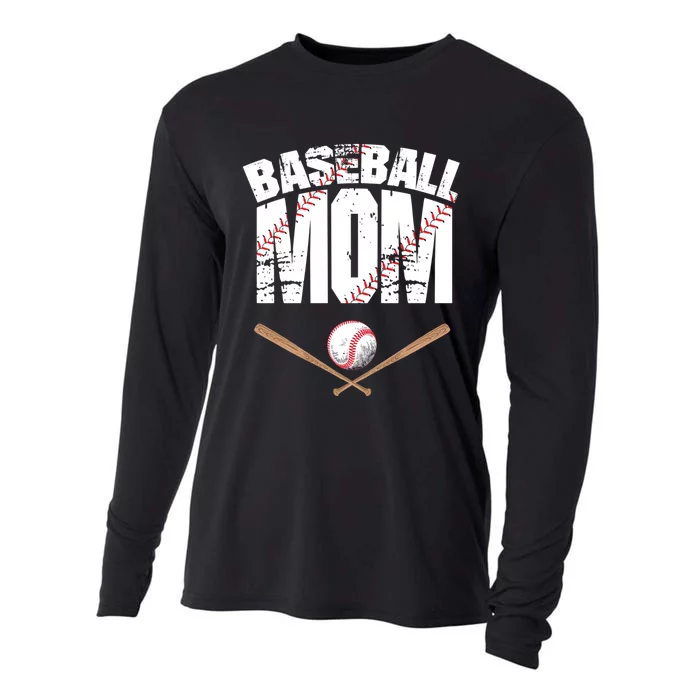 Baseball Mom mother day Cooling Performance Long Sleeve Crew