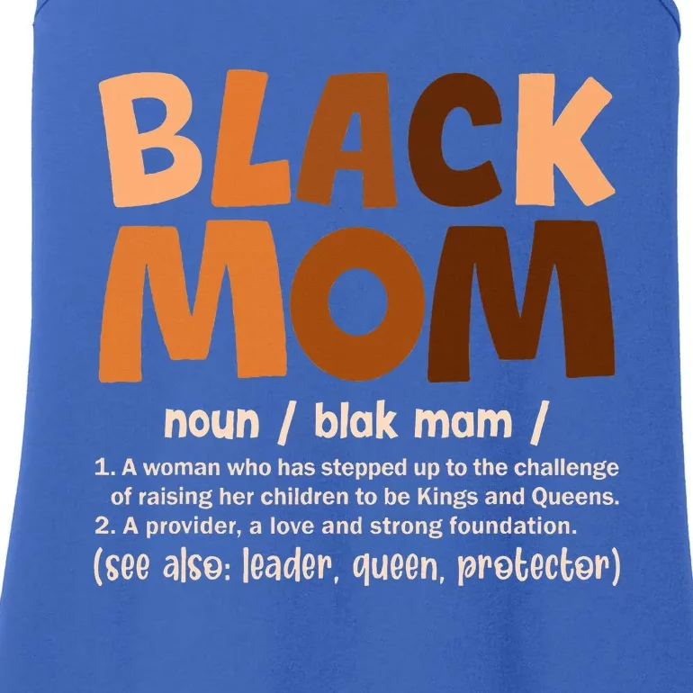 Black Mom Melanin Definition African American Ladies Essential Tank