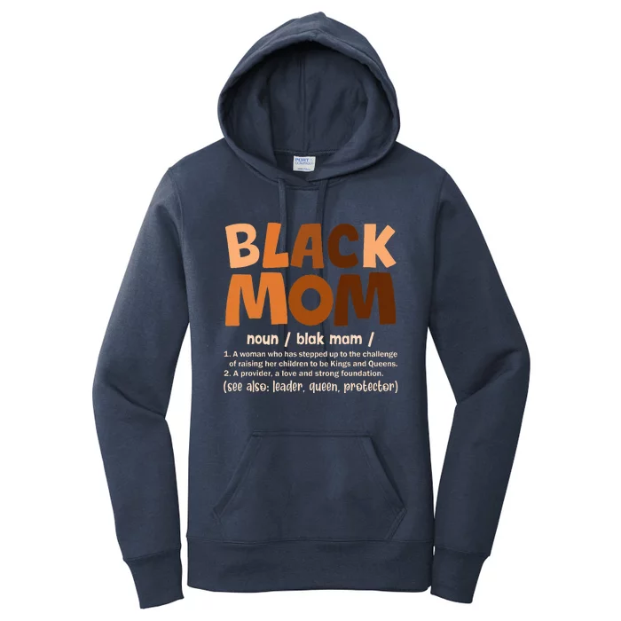 Black Mom Melanin Definition African American Women's Pullover Hoodie