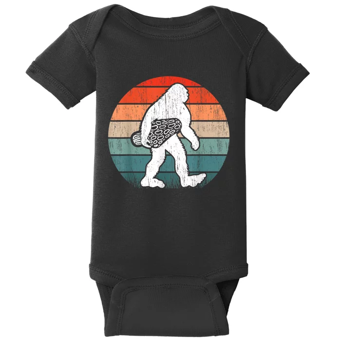 Bigfoot Morel Mushroom Foraging Mycology Shroom Hunting Baby Bodysuit