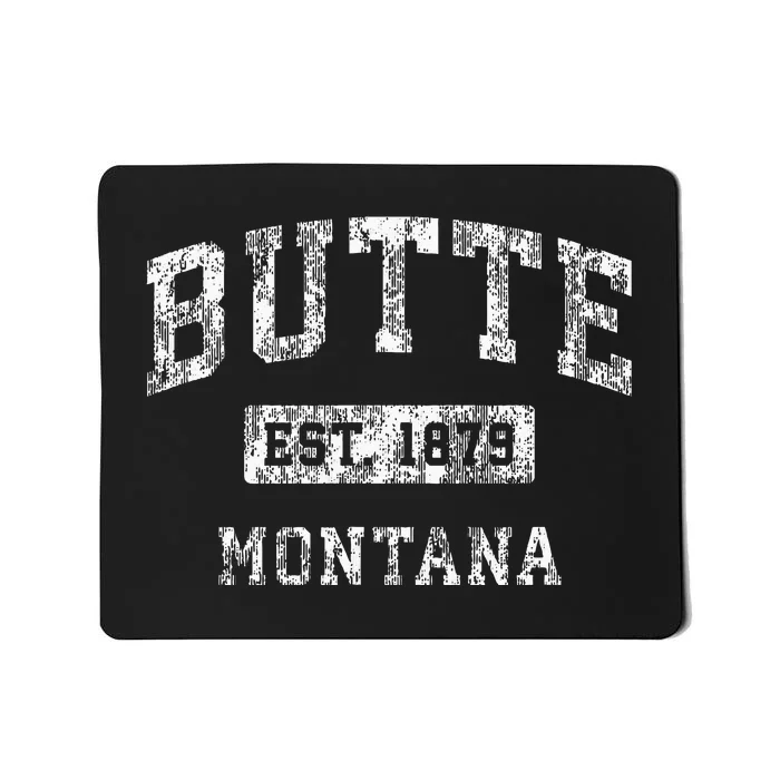 Butte Montana Mt Vintage Established Sports Mousepad