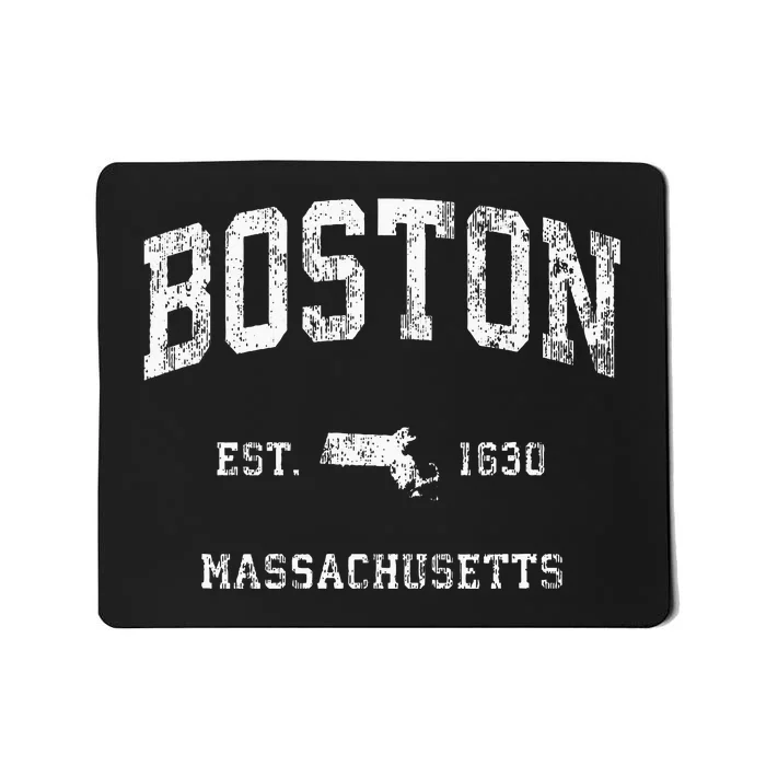 Boston Massachusetts Ma Vintage Athletic Mousepad