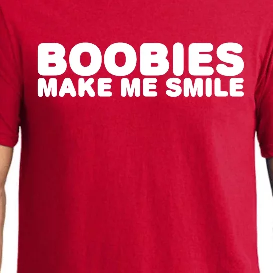 Boobies Make Me Smile Funny Adult Humor Pajama Set