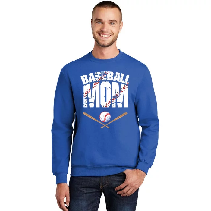 Baseball Mom Mother Day Funny Gift Tall Sweatshirt