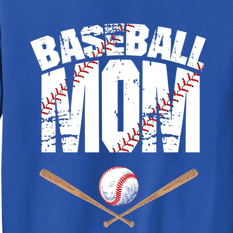 Baseball Mom Mother Day Funny Gift Tall Sweatshirt