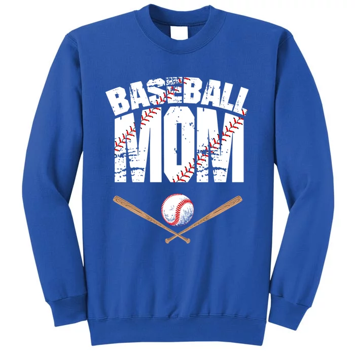 Baseball Mom Mother Day Funny Gift Tall Sweatshirt