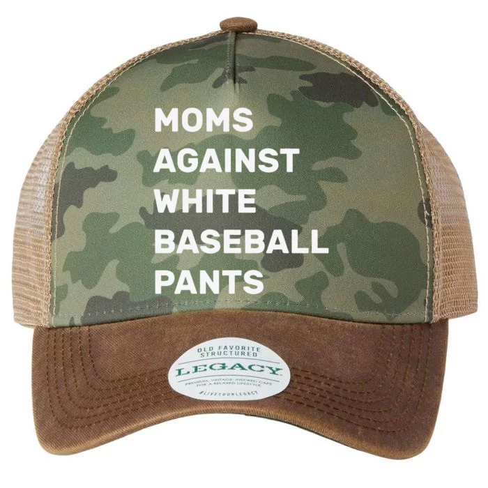 Baseball Mom Moms Against White Baseball Pants Legacy Tie Dye Trucker Hat