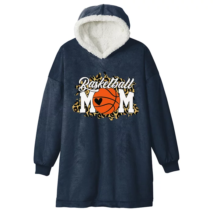 Basketball Mom Mom Game Day Outfit Mothers Day Gift Hooded Wearable Blanket