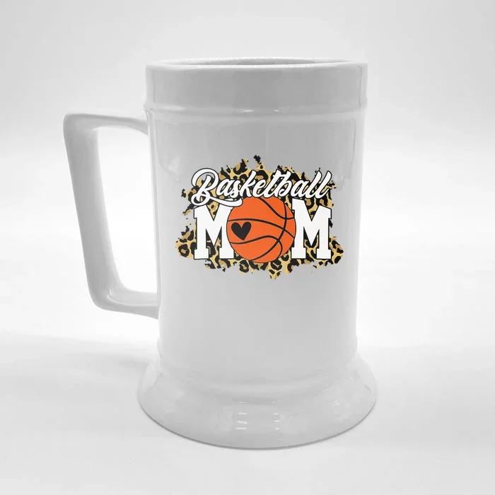 Basketball Mom Mom Game Day Outfit Mothers Day Gift Front & Back Beer Stein