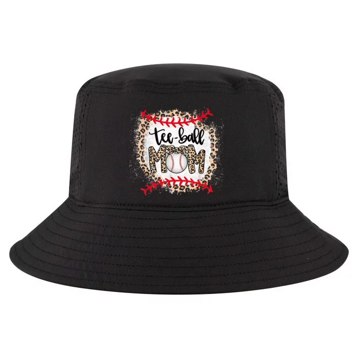 Ball Mom Mother's Day Tee Teeball Mom Leopard Funny Cool Comfort Performance Bucket Hat