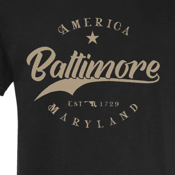 Baltimore Md Maryland Garment-Dyed Heavyweight T-Shirt