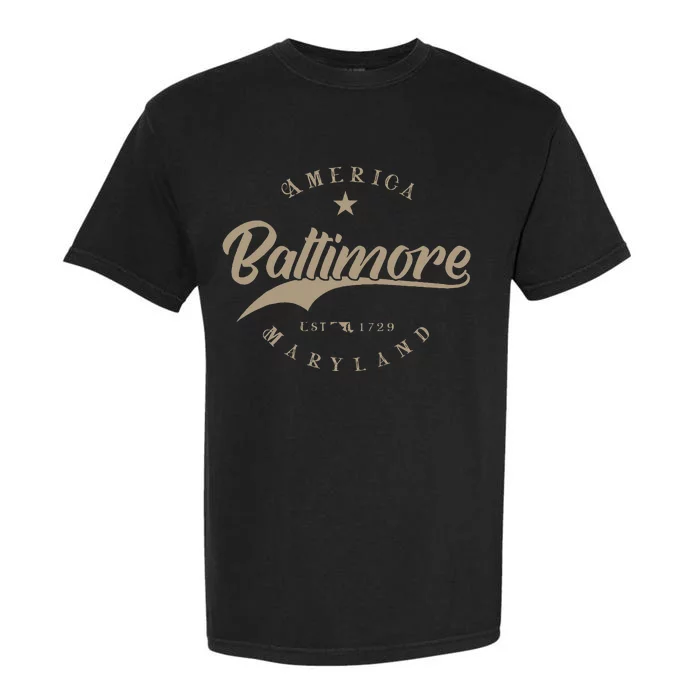 Baltimore Md Maryland Garment-Dyed Heavyweight T-Shirt