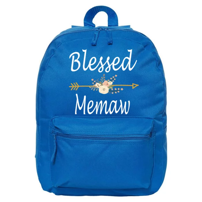 Blessed Memaw Meaningful Gift Mothers Day Funny Gift 16 in Basic Backpack