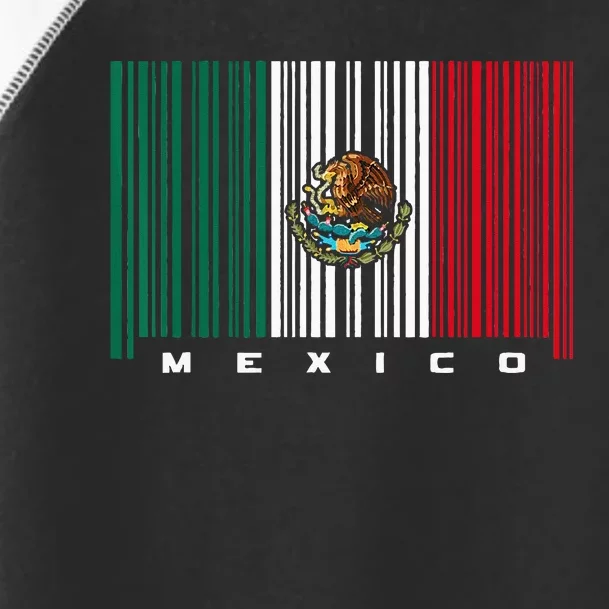 Barcode Mexico Mexican Flag Toddler Fine Jersey T-Shirt