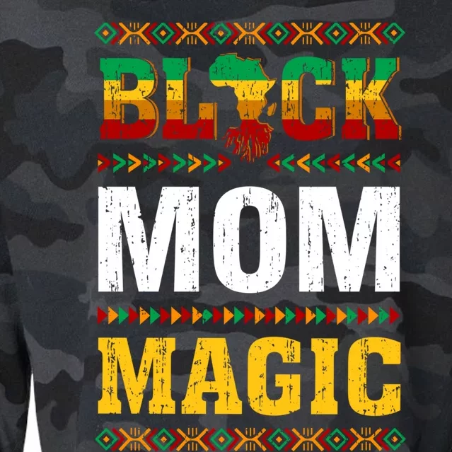 Black Mom Matter Blm Black Pride Black History Queen African Cute Gift Cropped Pullover Crew