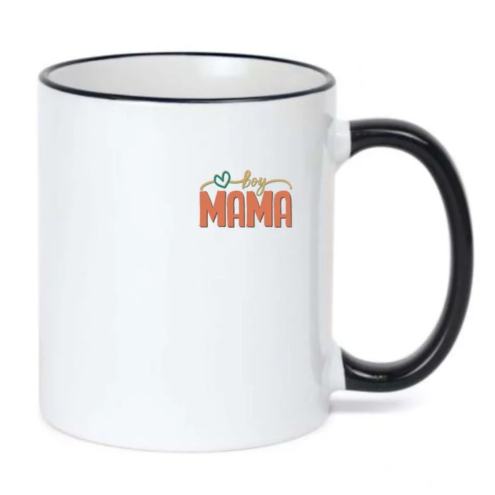 Boy Mom Ma Mama Bruh Funny Front & Back Front & Back Black Color Changing Mug