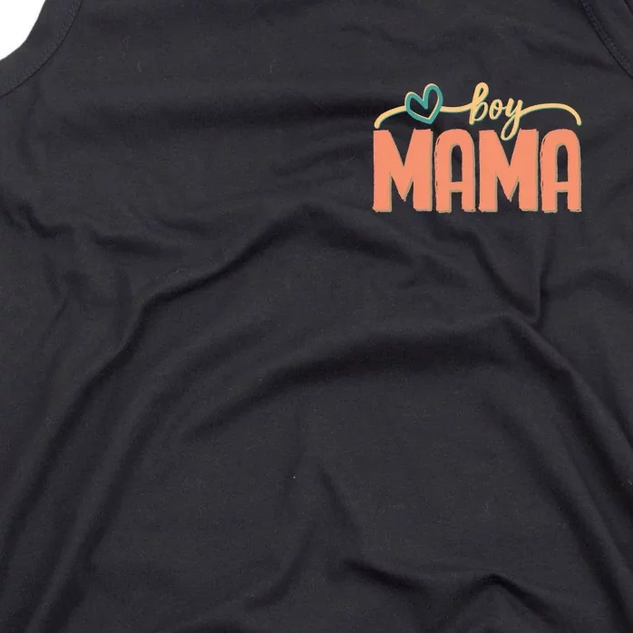 Boy Mom Ma Mama Bruh Funny Front & Back Front & Back Tank Top