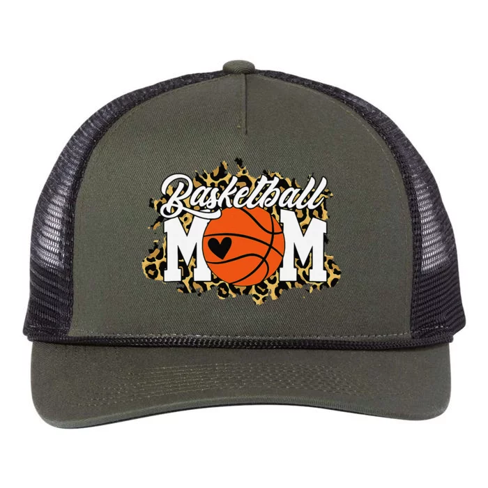 Basketball Mom Mom Game Day Outfit Mothers Day Gift Retro Rope Trucker Hat Cap