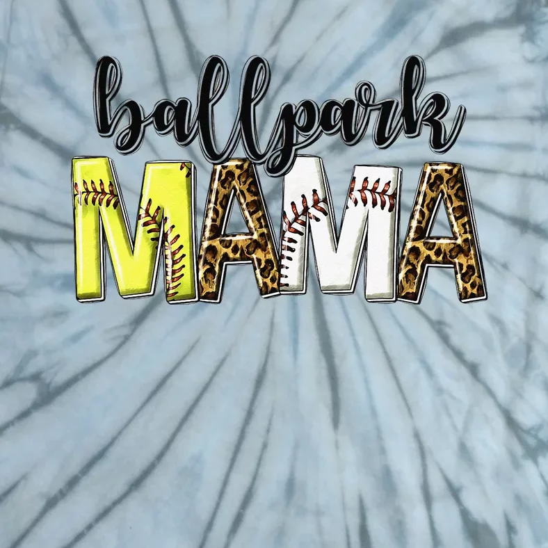 BallPark Mom Mama Baseball Softball Mother's Day Tie-Dye T-Shirt