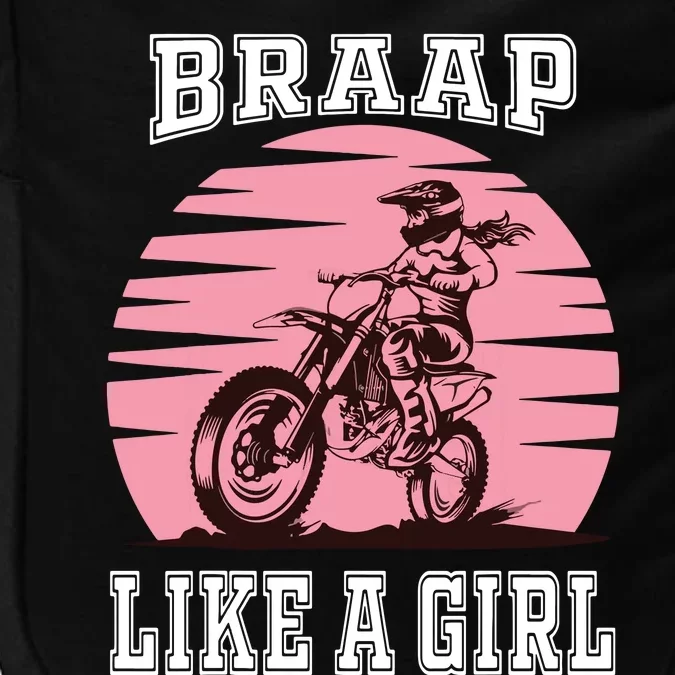 Braap Motorcycle Motocross Shirts Dirt Bike Impact Tech Backpack