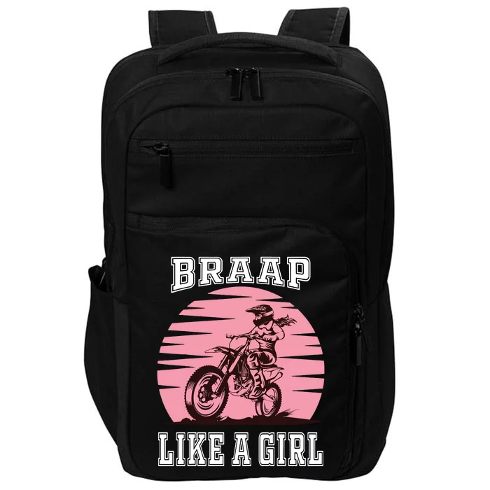 Braap Motorcycle Motocross Shirts Dirt Bike Impact Tech Backpack