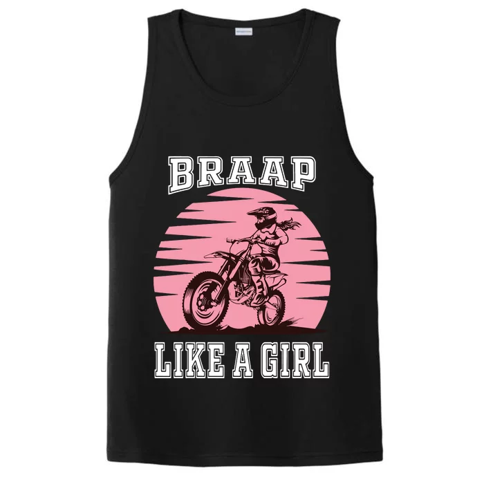 Braap Motorcycle Motocross Shirts Dirt Bike Performance Tank