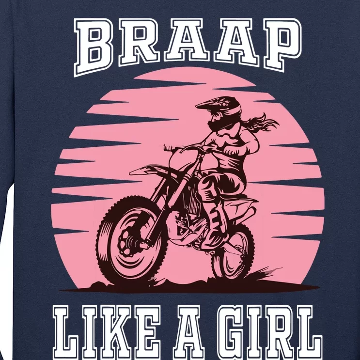 Braap Motorcycle Motocross Shirts Dirt Bike Long Sleeve Shirt