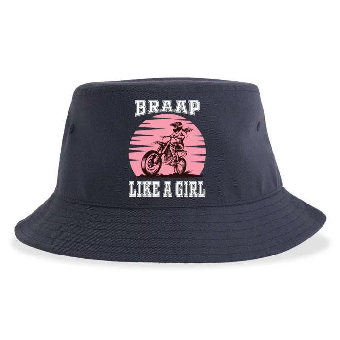 Braap Motorcycle Motocross Shirts Dirt Bike Sustainable Bucket Hat