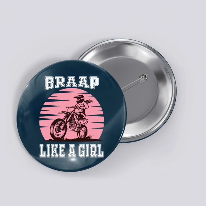 Braap Motorcycle Motocross Shirts Dirt Bike Button