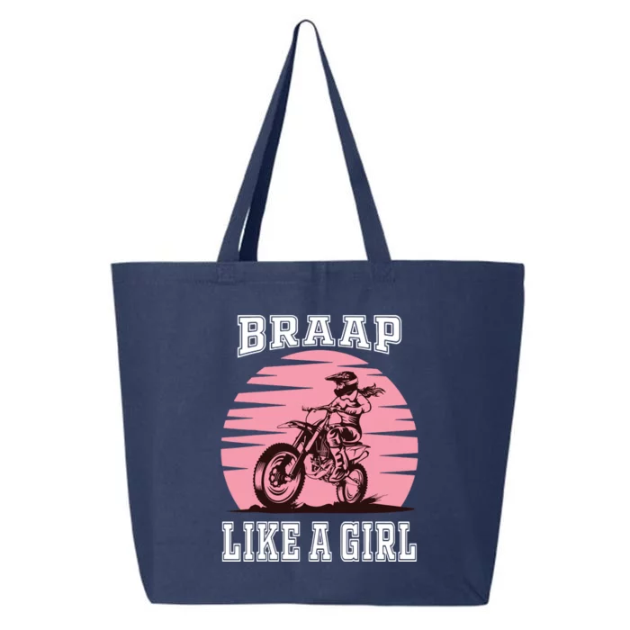 Braap Motorcycle Motocross Shirts Dirt Bike 25L Jumbo Tote