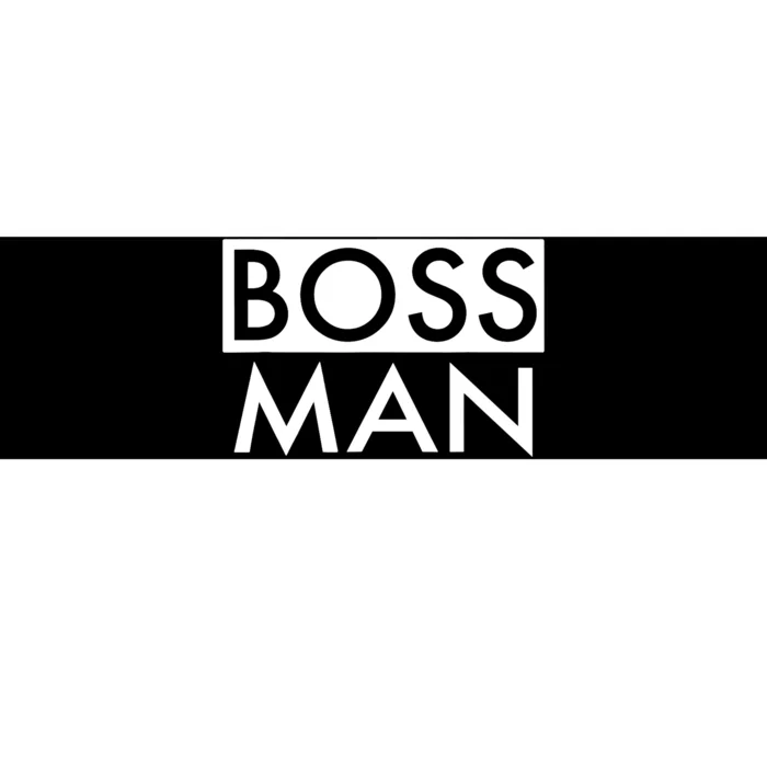 Boss Man Matching Family Couple Portrait Husband Dad Bumper Sticker