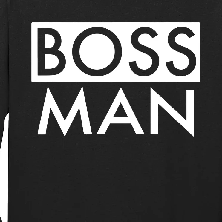 Boss Man Matching Family Couple Portrait Husband Dad Tall Long Sleeve T-Shirt