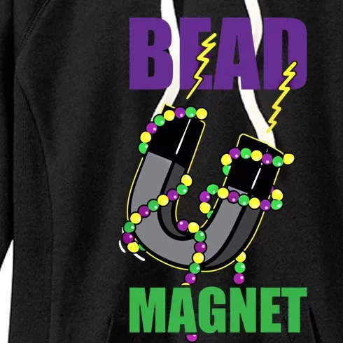 Bead Magnet Mardi Gras Masquerade Carnival Festival Gift Women's Fleece Hoodie