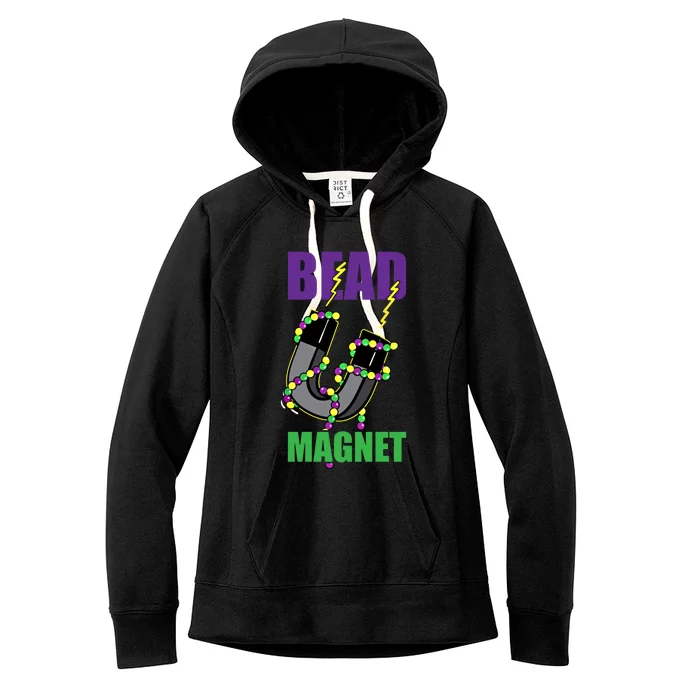 Bead Magnet Mardi Gras Masquerade Carnival Festival Gift Women's Fleece Hoodie