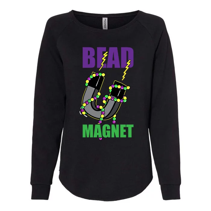 Bead Magnet Mardi Gras Masquerade Carnival Festival Gift Womens California Wash Sweatshirt