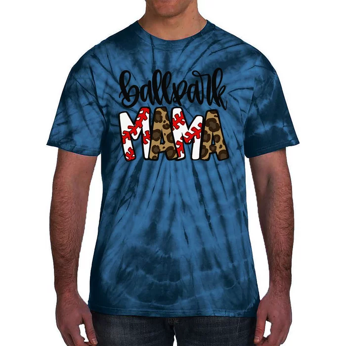 BallPark Mom Mama Baseball Softball Mother's DayGift Tie-Dye T-Shirt