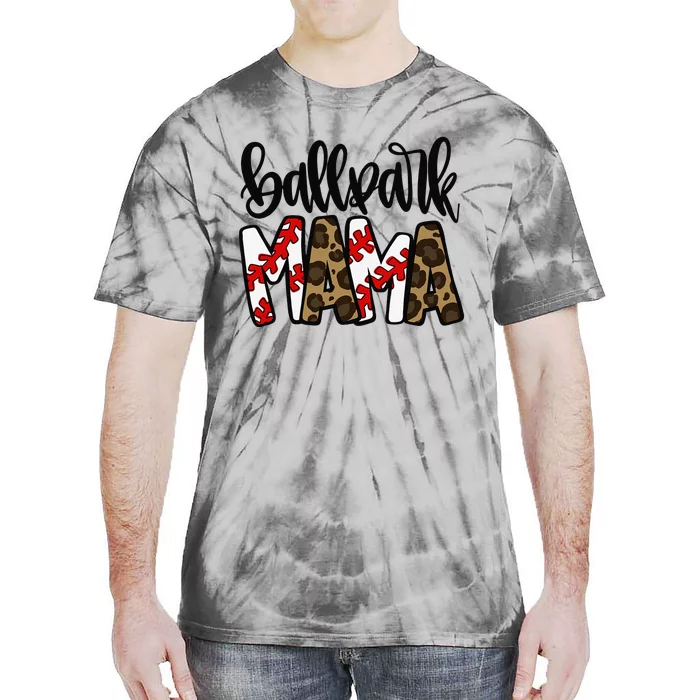 BallPark Mom Mama Baseball Softball Mother's Day Tie-Dye T-Shirt