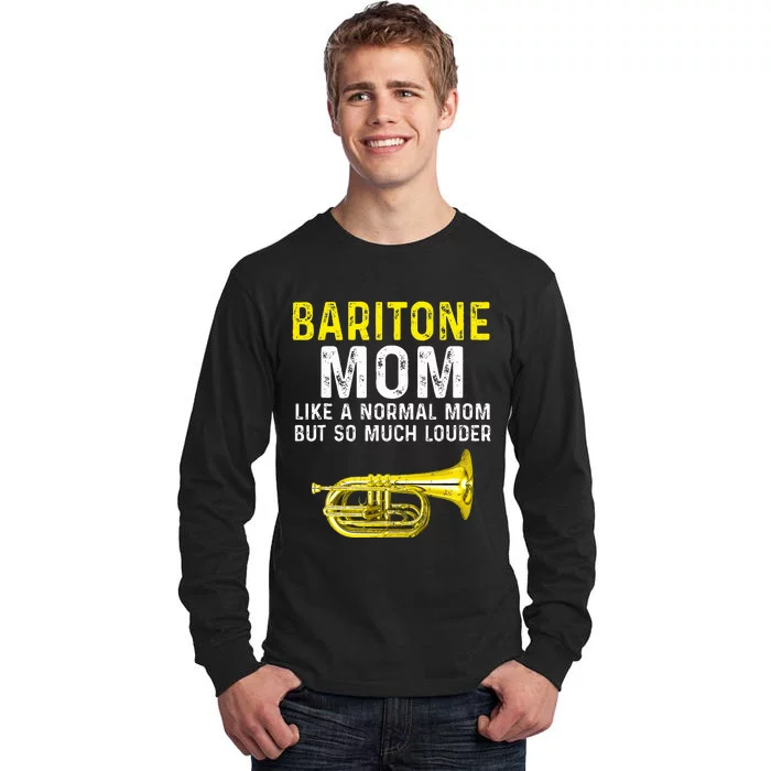 Baritone Mom Marching Band Tall Long Sleeve T-Shirt